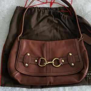 Coach Vintage Brown Learher and Brass Purse